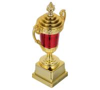 SUPVOX Plastic Trophy Cup for Sports Day Awards, Small Red Plastic Award Trophy for Basketball Football Dance Competitions, Reading Star Prize for School Sports Events