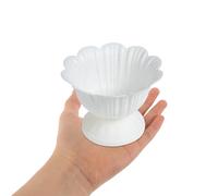 SUPVOX Plastic Urn Planter White Classic with Roman Design PP Flower Pot for Wedding and Garden Decoration