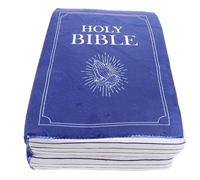 SUPVOX Plush Bible Throw Cushion Creative Plush Book Pillow for Soft Stuffed Decorative Bed Pillow for Playtime and Naptime Blue
