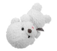 SUPVOX Plush Bichon Frise Stuffed Animal Dog Soft Puppy Plush for Sleep Companion Cotton Filled Decorative Puppy for Bedroom and Living Room Relaxation
