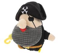 SUPVOX Plush Dog Chew Toy with Sound Durable Pirate Captain Design for Interactive Play Safe Molar Toy for Teething Puppies Engaging for All Breeds