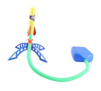 SUPVOX Pneumatic Rocket Launcher for Outdoor Jump Launcher with Stable Base Air Pressure Powered Missiles Stem Assembly for Boys Random Color