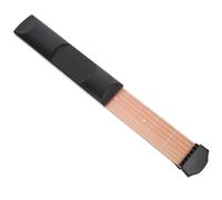 SUPVOX Pocket Guitar Chord Practice Tool Portable Small Guitar Trainer with 6-fret Neck for Beginner Guitarists Music Learning Aid in Black with Storage Box