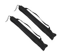 SUPVOX Polyester Baseball Bat Shoulder Bag 25.59 Inch 2pcs for Hiking | Black Collapsible Carrier, Lightweight Outdoor Use for Adults and Youth, Universal Fit for Sticks and Camp Tools
