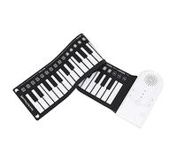 SUPVOX Portable 49-key Foldable Roll-up Electronic Piano White Silicone Material for Beginners and Travel
