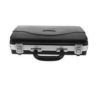 SUPVOX Portable Abs Hard Clarinet Case with Compartments Multicompartment Organizer for Woodwind Accessories School Student Musician Travel Bag Storage