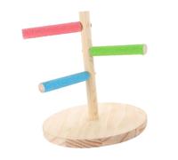 SUPVOX Portable Bird Training Stand Perch Easy to Assemble Tabletop Bird Perch for Parakeets Conures Lovebirds and Cockatiels Bite-resistant Design for Climbing and Play