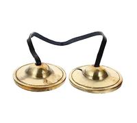 SUPVOX Portable Copper Cymbal Bell Hand Percussion Instrument with Pleasing Sound for Meditation and Sound Healing Suitable for Mindfulness Practice and Religious Ceremony