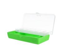 SUPVOX Portable Double Layer Fishing Lure Box with Sturdy Plastic Construction Lightweight Tackle Organizer for Lake and Ocean Fishing Compact Travel Friendly Storage Case for Accessories