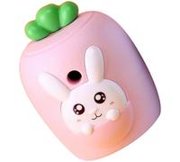 SUPVOX Portable Easy to Manual Operation Carry Design Lightweight and Handheld Pencil Sharpener with Carrot Shape for Students and Teachers, for Competition Prizes and School Use
