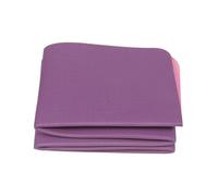 SUPVOX Portable Foldable Tpe Yoga Mat Lightweight Non-slip Travel Exercise Mat with Soft Cushioning for Outdoor Fitness Yoga Pilates and Resting Pad in Dual Color Purple and Pink
