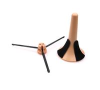 SUPVOX Portable Foldable Yellow Trumpet Stand with Felt Protection Stable Tripod Bracket and Detachable Metal Legs for Wind Instruments Instrument Holder Accessory