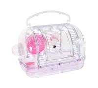 SUPVOX Portable Hamster Carrier Cage for Small Pets Outdoor Travel Box Comfortable Secure Pet Carrier for Hamsters Gerbils Guinea Pigs Hedgehogs Chipmunks Squirrels