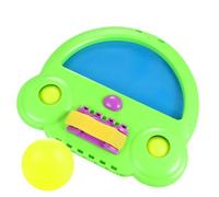 SUPVOX Portable Handhold Toss Catch Paddle Game for Boys Interactive with Paddles and Pong Balls Green Outdoor Plaything for Hand-eye Coordination and Active Fun
