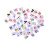 SUPVOX Portable Mahjong Tile Sea Animal Pattern for Players Game Blocks for Adults and Holiday Family Entertainment for Christmas and Chinese Year