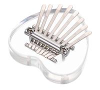 SUPVOX Portable Mini Kalimba Thumb Piano Note Heart-shaped Design Lightweight and Ergonomic Arc for Comfortable Play Accurate Tone for Beginners and Music Lovers the Go