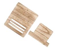 SUPVOX Portable Music Sheet Stand Adjustable Desktop Book Holder for Reading Cookbooks Tablets Documents with Vintage Natural Finish
