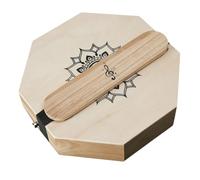 SUPVOX Portable Octagonal Cajon Drum Hand Percussion Instrument with Rich Resonance and Unique Artistic Design Versatile for Practice Group Performances Flamenco Acoustic and Travel Use