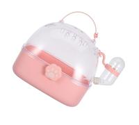 SUPVOX Portable Pet Cage for Hamster Mouse Bunny Cute Hamster Travel Cage Water Bottle for Outdoor Adventures Pet Show