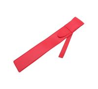 SUPVOX Portable PU Leather Drumstick Storage Case Dual Mallets Organizer Bag with Quick Access Hanging Design for Drummers and Percussionists Lightweight Carrying Holder in Red
