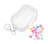 SUPVOX Portable Pvc Small Doll Bag Figure Display Case Keychain Closure Storage Bag for Mini Figures Dolls Hanging Toy