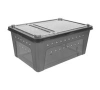 SUPVOX Portable Reptile Feeding Box for Small Pets Breathable Spider and Gecko Tank with Viewable Design Lightweight Compact Bin for Snakes Tarantulas Lizards and Insects
