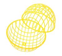 SUPVOX Portable Rolling Round Poultry Cage for Small Animals Lightweight Circular Chicken Coop with Secure Ventilated Design Easy to Move for Outdoor Use and Expanded Pet Activity Area