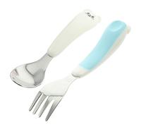 SUPVOX Portable Stainless Steel Cutlery Set with Ergonomic Spoon and Fork for Lightweight Durable Tableware for Boys and Safe Smooth Surface Practical Feeding Utensils