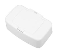 SUPVOX Portable White Plastic Wipes Dispenser Box with Lid Refillable Household Wipe Container Organizer for Nursery and Living Room