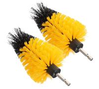 SUPVOX Power Drill Cleaning Attachments 2pcs Wire Diameter 0.35mm Scrubber Brush Head for Drill Suitable for Automotive and Floor Cleaning