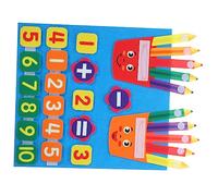 SUPVOX Preschool Teaching Addition and Subtraction Felt Math Manipulatives for Cognitive Educational Number Puzzle for DIY Fun with Numbers