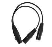 SUPVOX Professional Balanced Xlr Mic Splitter Cable Adapter Female to Dual Male for Microphones Speakers Recording Equipment Plug and Play Lightweight Travel-friendly Audio Conversion