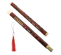 SUPVOX Professional Bamboo Dizi Flute C Key Portable Beginner Horizontal Chinese Instrument for Students Smooth Polished Sound Lightweight and Comfortable Mouthpiece for Practicing