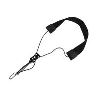 SUPVOX Professional Black Saxophone Neck Strap for Soprano and Tenor Saxophones, Soft Padded Nylon with Metal Hook, Breathable Design Reducing Neck Strain for Rehearsals and Formal