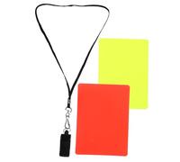 SUPVOX Professional Football Referee Kit with Compact Red and Yellow Cards and Lightweight Whistle for Soccer Games Easy to Carry and Quick Extraction Bright Colors for Visibility