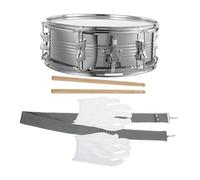 SUPVOX Professional Marching Snare Drum for Adults Double Tone Snare Drum Kit for Bands Performances Includes Drumsticks and Strap Single Musical Instrument Random Color