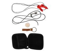 SUPVOX Professional Outdoor Bocce Ball Set with Wooden Target Balls, Pallino Measuring Rope and Magnetic Pick-up Tool - Compact Petanque Kit for Travel, Camping and Garden Games