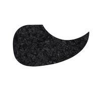 SUPVOX Professional PVC Folk Guitar Pickguard Scratch Plate Drop Shape for Acoustic Guitar Protective Guard with Decorative Black