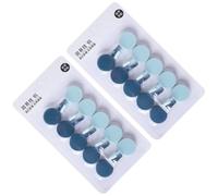 SUPVOX Punch Free Self-Adhesive Kitchen Hooks 20pcs Dark Blue Light Blue Wall Hangers for Bathroom and Home Storage, Decorative Non-Drilling Hooks Suitable for Towel and Coat Hanging