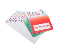 SUPVOX PVC Bridge Bidding Cards with Clear Printing and Scoring Cards for Indoor Board Game Portable Reusable Bridge Game Supply for Tournaments and Players