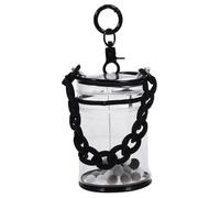 SUPVOX PVC Doll Display Bag Mini Small Doll Storage Pouch Zipper Dustproof Cylinder Bag for Boys and Girls Outdoor Carrying