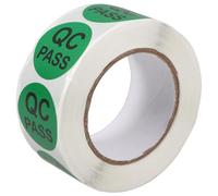 SUPVOX Qc Approval Round Adhesive Quality Control Stickers 500pcs Roll, Warehouse Inventory Pass Labels for Office and Industrial Use