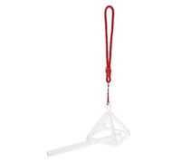 SUPVOX Quartz Singing Pyramid Meditation Ornament White Decorative Sound Therapy Piece Deep Tones Feng Shui Ornaments Style