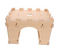 SUPVOX Rabbit Hay Feeder with Hideout and Playhouse Multi-functional Hay Rack and Food Storage for Small Pets Like Guinea Pigs Hamsters Chinchillas and Ferrets