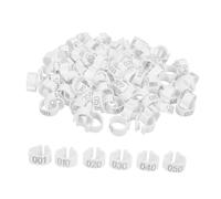SUPVOX Racing Pigeon Foot Rings Set Bird Identification Bands 100pcs Numbered for Easy Management