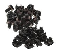 SUPVOX Rack Mount Screws M6x14mm 40pcs with Cage Nuts and Washers Carbon Steel Precision Design Black Universal Compatibility for Studio Equipment and Server Cabinets
