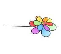 SUPVOX Rainbow Wheel Windmill Garden Pinwheels Outdoor Decor Boys and Girls Wind Spinner Wheel Windmill