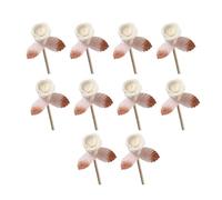 SUPVOX Rattan Reed Diffuser Sticks with Decor 10 Pcs Natural Aroma Oil Diffuser Reeds for Home Office Wedding Scented Oil Diffusers