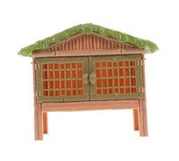 SUPVOX Realistic Farm Scene Fence Model Animal Cage for Educational Farming Playset Accessory Detailed Micro Landscape Poultry Enclosure for Chicken Coop and Barnyard Scenes Fine