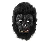 SUPVOX Realistic Gorilla Head Mask for Halloween Party Latex and Plush Material Easy to Wear with Vision and Breathability Suitable for Fancy Dress Cosplay and Bar Events Unisex One